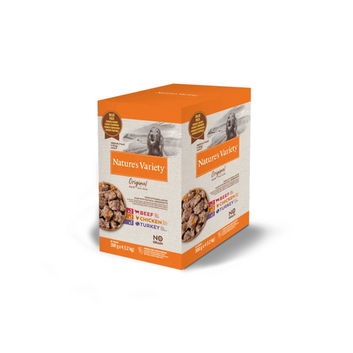 PÂTÉ POUR CHIEN NATURE'S VARIETY® MULTIPACK ORIGINAL NO GRAIN MINI - 4X150G