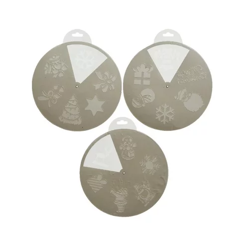 Jardin au quotidien：Pochoirs de Noël en plastique - Ø 25 cm