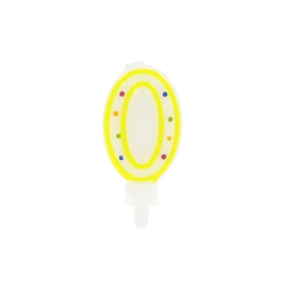 Luminaire et éclairage intérieur – Bougie anniversaire chiffre 0 Fackelmann Rio Party