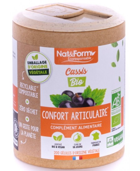 Nat et Form - Cassis Bio 200 gélules