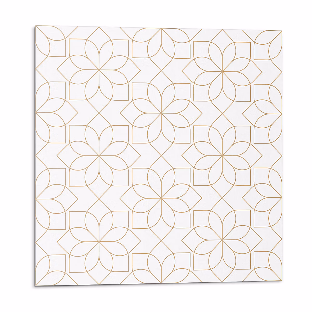 Carreau Vinyl Adhésif Wallfluent 20 × 20 cm Motif Floral Géométrique 20 pièces