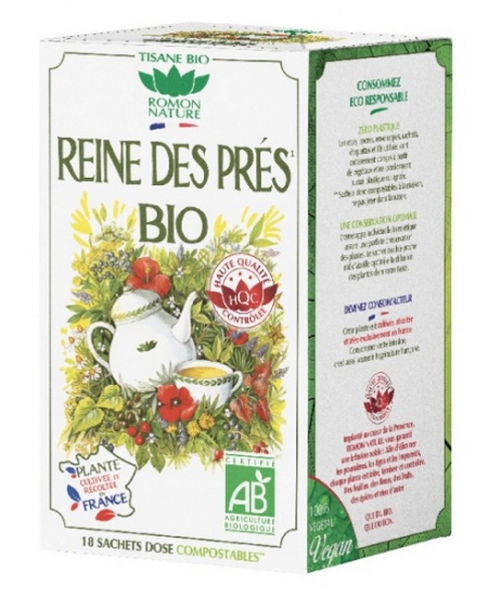 Romon Nature - Tisane Reine des Prés bio - 18 sachets