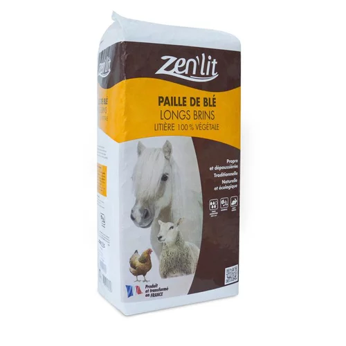 Jardin utile：Paille de blé en brin long en sac de 9 kg