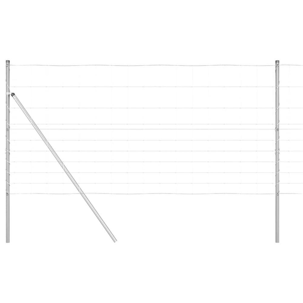 vidaXL Clôture en fil soudé pour sol 25 x 1,2 m Acier galvanisé Maille