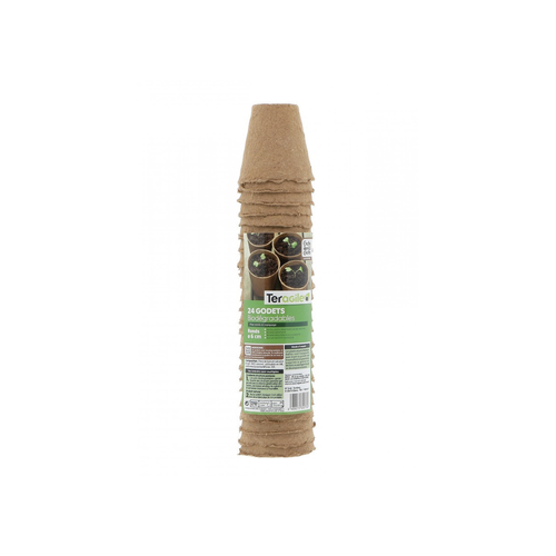 POTS RONDS BIODÉGRADABLES TERAGILE® - X24