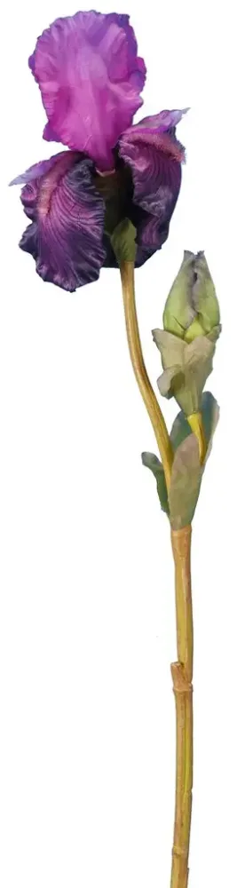 Pour faciliter le quotidien au jardin：Iris artificiel avec bouton coloris violet