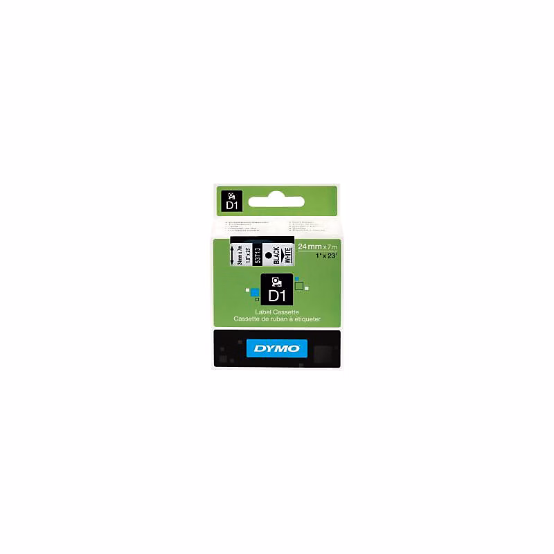 Accessoires bureau – Dymo Schriftband 53713 White Black (S0720930)
