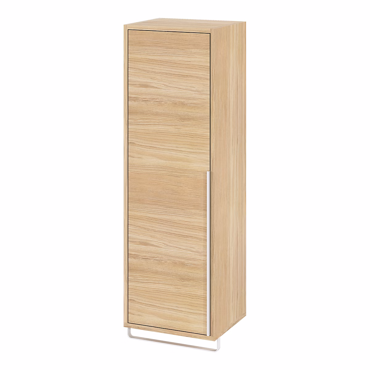 Colonne de salle de bains suspendue avec porte-serviettes effet bois l.36 x H.115 x P.30 cm – GoodHome Maza