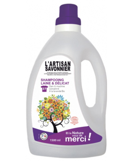 L'Artisan Savonnier Entretien - Shampooing Laine et Délicat - 1.5 L
