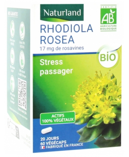 Naturland - Rhodiola Rosea - 60 Végécaps