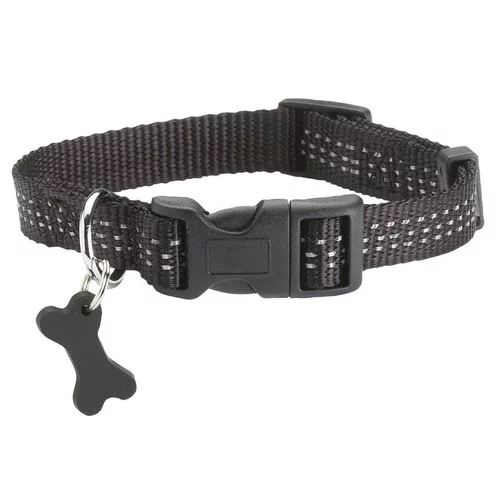 Pour votre espace vert:Collier pour chien coloris noir en nylon tressé Bobby Safe – Taille L