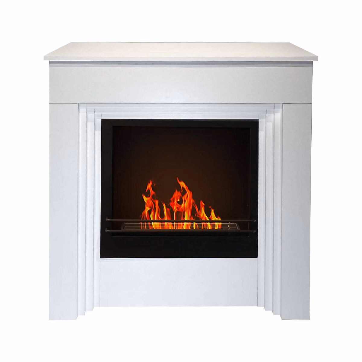 Cheminée à Bioéthanol Kinsasa – Capacité 1, 8 L 96x35x96h cm Blanc