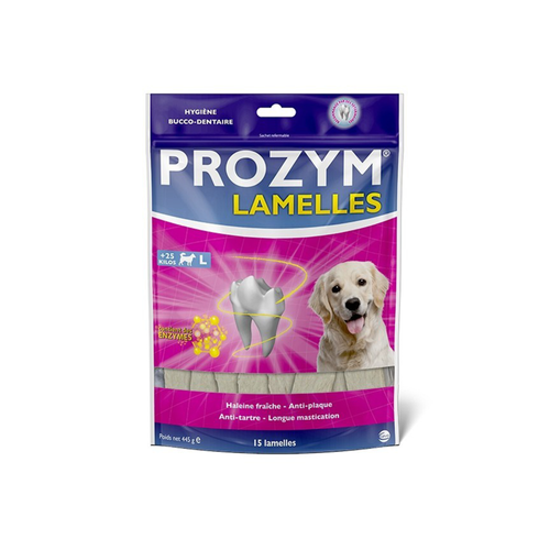 FRIANDISE POUR CHIEN PROZYM® - LAMELLES L - x15