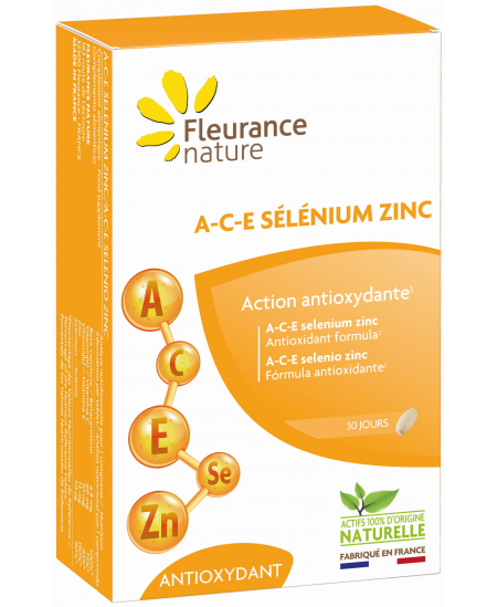 Fleurance Nature - A C E sélénium zinc - 30 comprimés