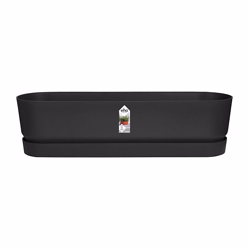 Balconnière Greenville Long 69 × 19 – 9 × 18,4 cm, Noir, Elho