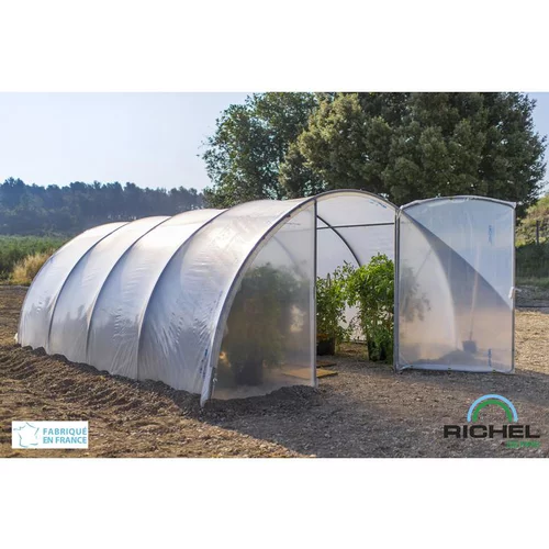 Confort extérieur：Serre de jardin en plastique transparente 4,5 x 6 m