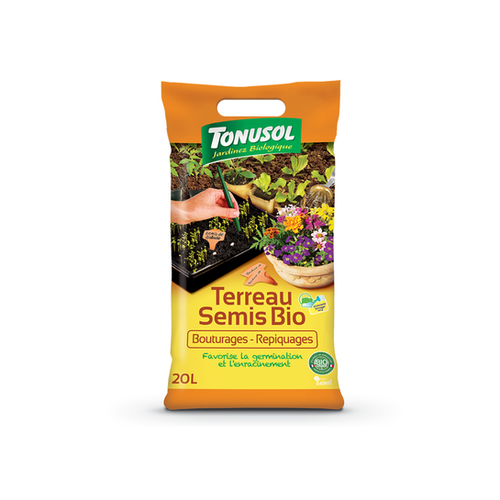 TERREAU SEMIS BIO BOUTURAGES & REPIQUAGES TONUSOL® - 20 L