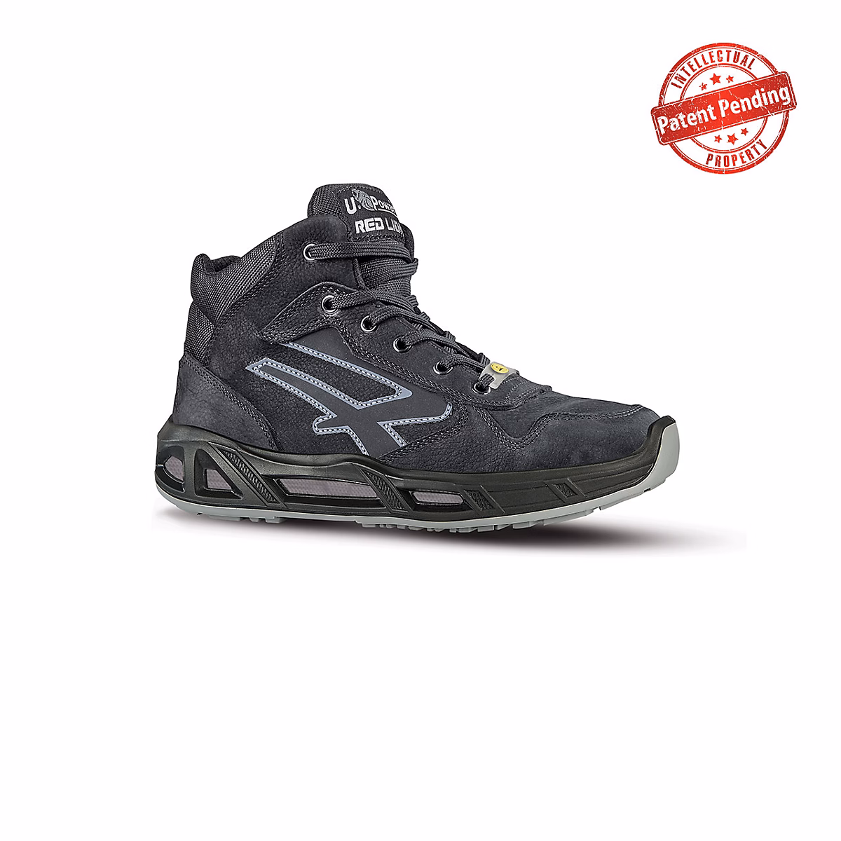 Chaussures de sécurité montantes Lift Carpet S3 CI SRC ESD RC10013 – cuir nubuck noir