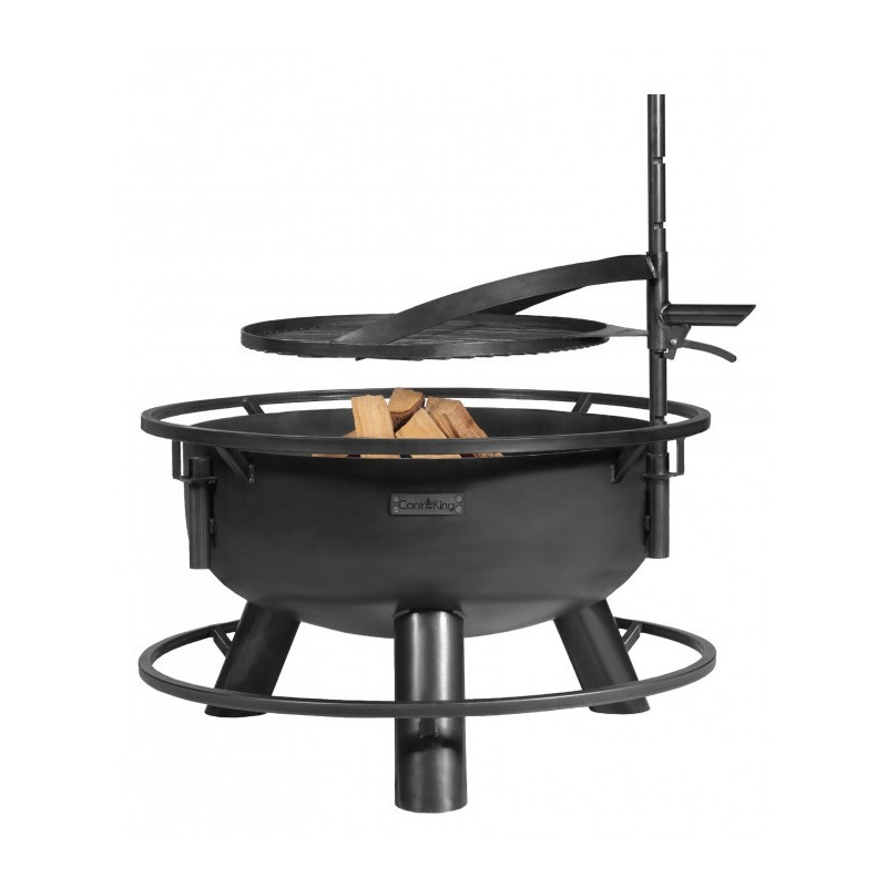 Brasero de jardin avec grille 80 cm Bandito - grille pivotante 120