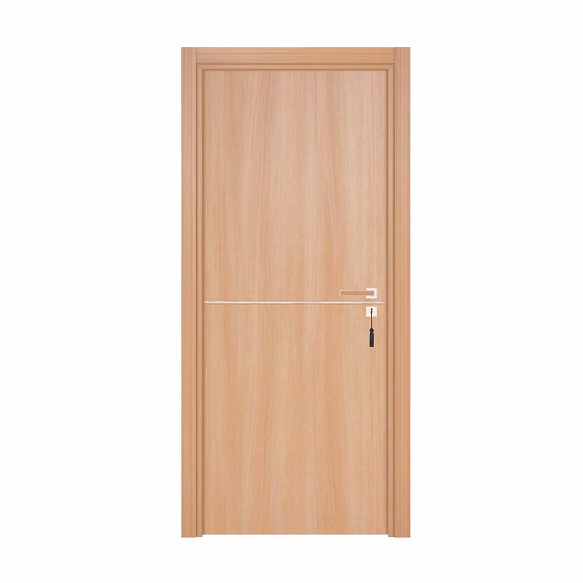 Bloc-porte pose fin de chantier PREMIUM Riva – H.204 x l.73 cm, aspect chêne naturel, réversible, Reivilo