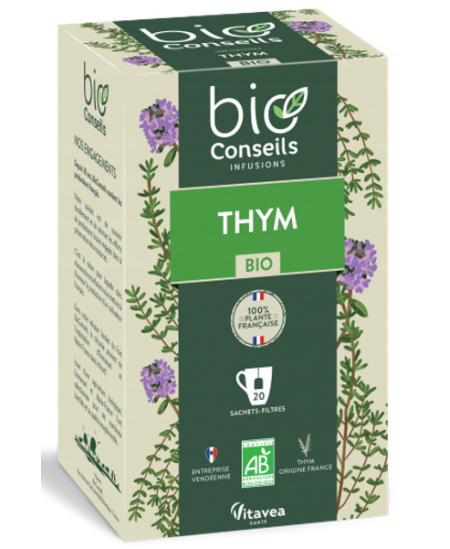 Bio Conseils - Infusion Thym bio Purifie les voies respiratoires - 20 sachets