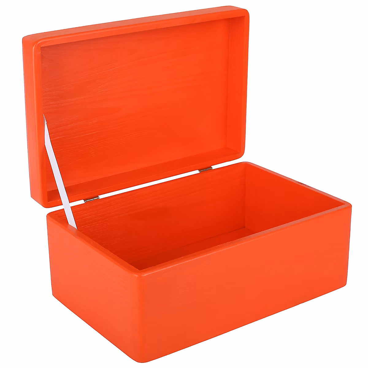 Creative Deco Boite de Rangement en Bois Rouge 30 × 20 × 14 cm (+/- 1 cm) – Avec Couvercle, Boîte à Souvenirs, Boîte à Jouets