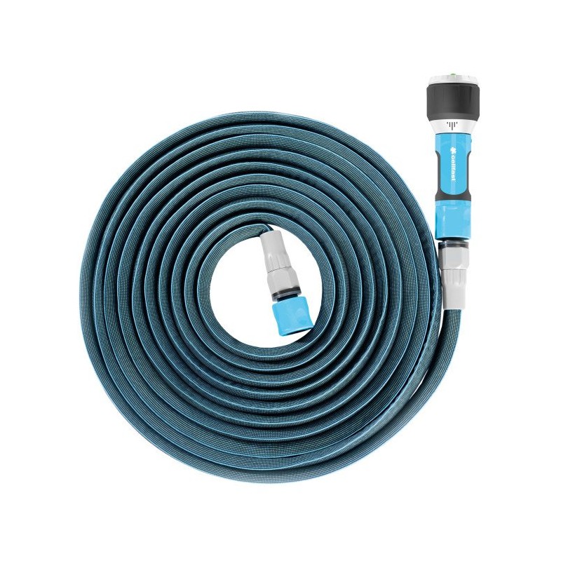 Tuyau extensible ZYGZAG 15m + raccord et douchette ERGO