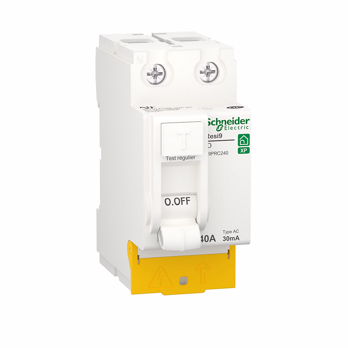 Interrupteur et disjoncteur différentiel – Interrupteur différentiel 30MA 40A Type AC Schneider Electric Resi9 XP