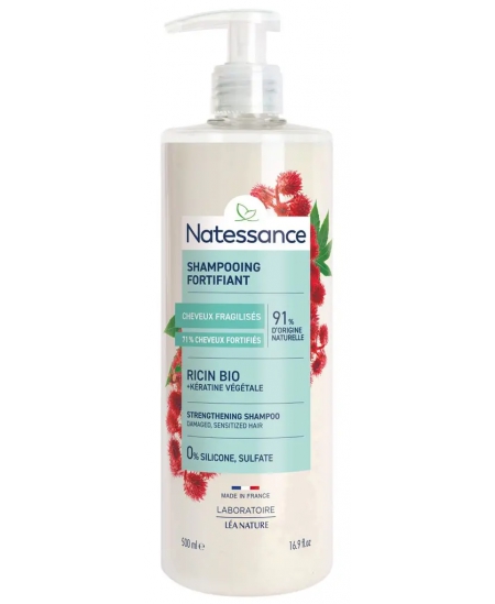 Natessance - Shampooing fortifiant Ricin bio 500 ml