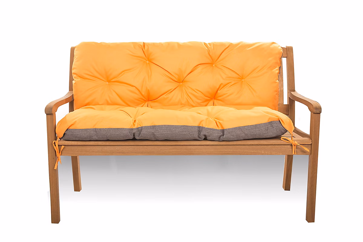 Coussin pour banc de jardin 140 × 50 × 50cm coussin de banc de jardin Orange coussin de balançoire coussin de banc extérieur