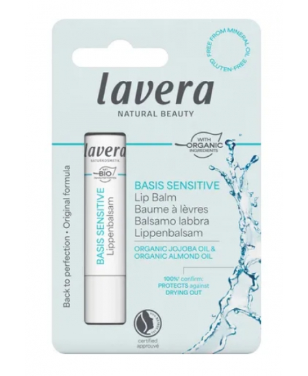 Lavera - Baume à lèvres Jojoba bio et Amande bio Basis Sensitiv
