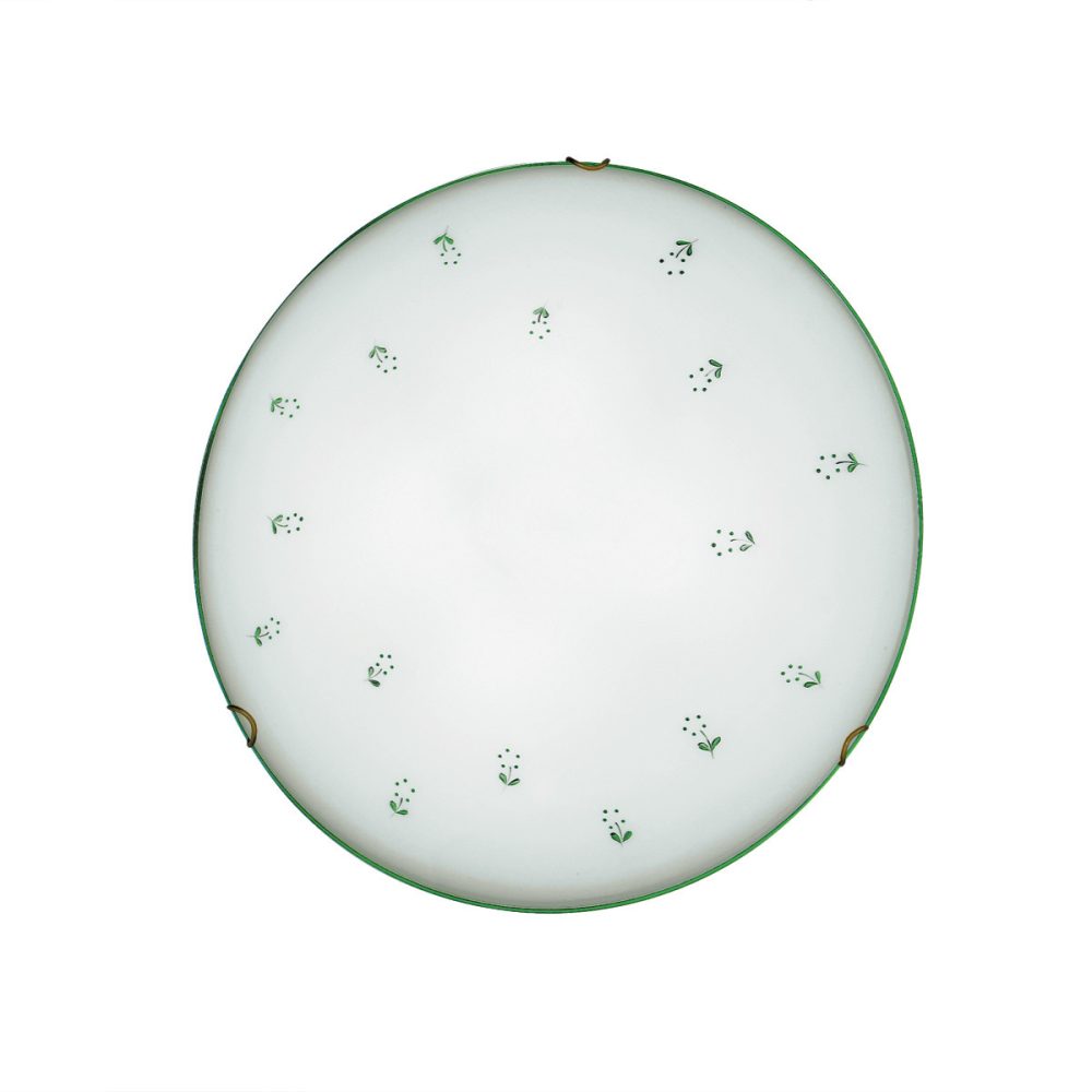 Kolarz NONNA Plafonnier décoratif en verre à 2 lumières, laiton antique