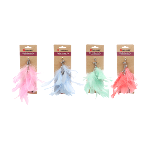 JOUET POUR CHAT FLAMINGO® SJUUL PLUME POUR CANNE À PÊCHE
