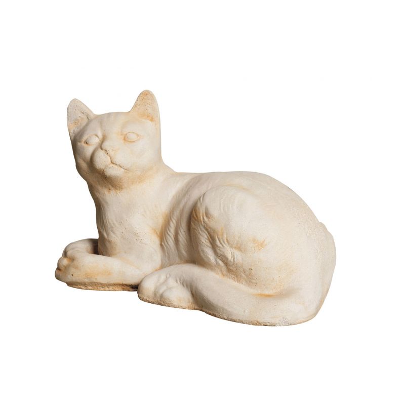Chat Tabby Couche - Statue
