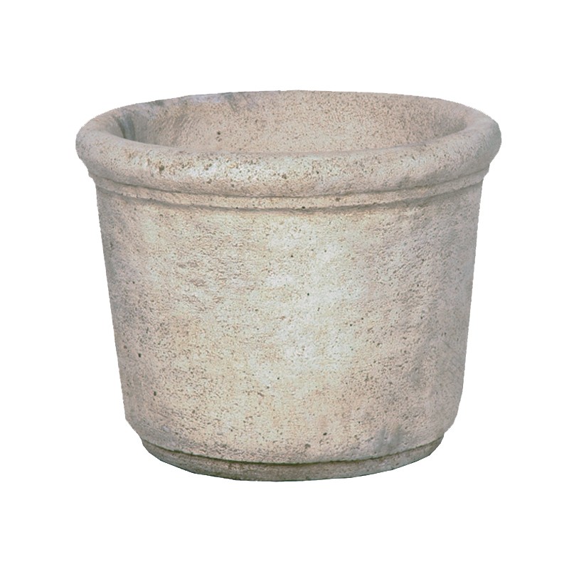 Vase Gobelet en pierre ancienne ivoire - Poterie française