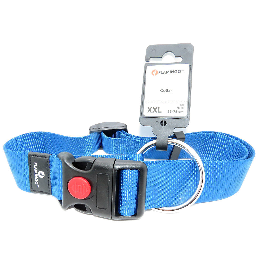 Collier Ziggi bleu 55 – 75 cm 40 MM taille XXL pour chien