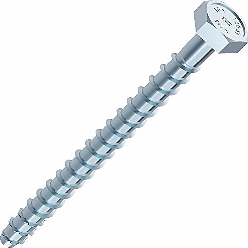 Boîte de 25 vis d'ancrage Multi-Monti 10 × 160 mm HECO – tête hexagonale SW13, perçage 8 mm, ép. max 95 mm
