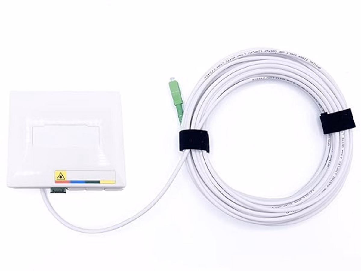 Elfcam – 7m Câble Fibre Optique SC/APC à SC/APC, Simplex Monomode 4,0mm avec PTO, Rallonge Fibre sans Perte