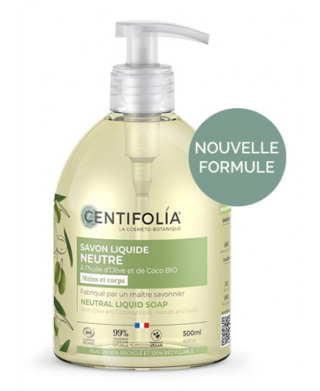 Centifolia - Savon liquide neutre extraits de Guimauve et de Mauve - 500 ml