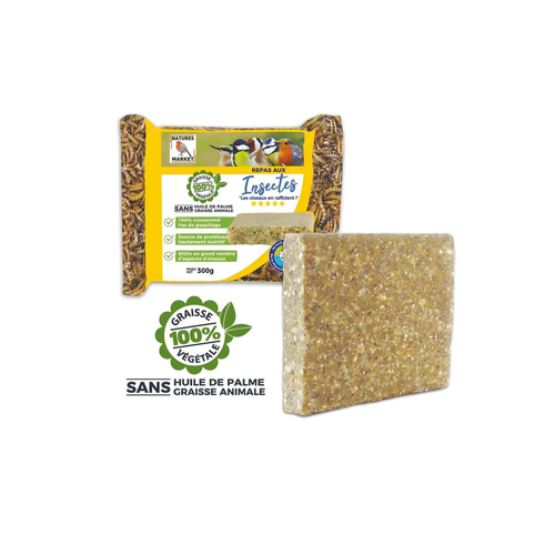 REPAS POUR OISEAUX AUX INSECTES NATURES MARKET® - 300G