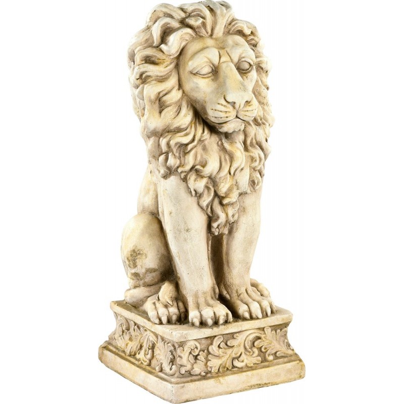 Lion Assis Sur Socle