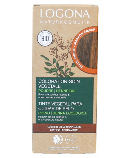 Logona - Coloration soin végétale Brun ambré 100gr