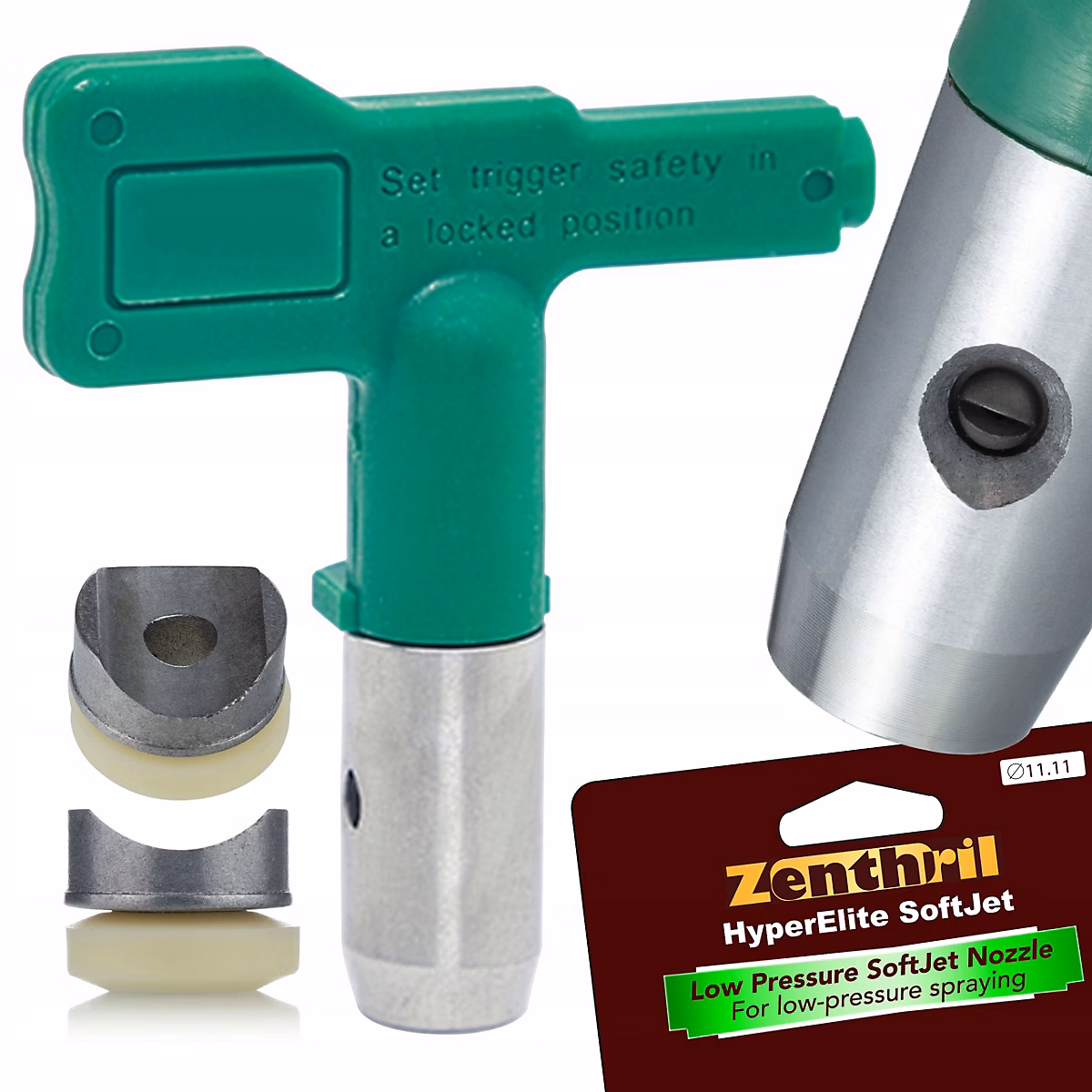 Buse de Peinture Basse Pression SoftJet Modèle 210 | Précision 10 CM – Orifice 0.010