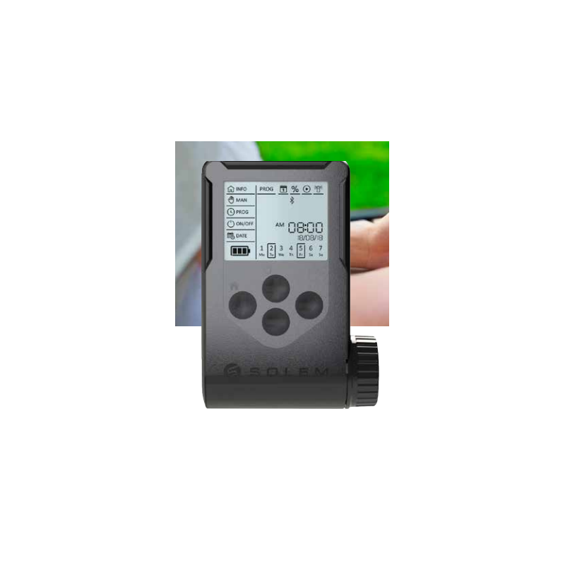 Programmateur d'arrosage large écran à pile Bluetooth