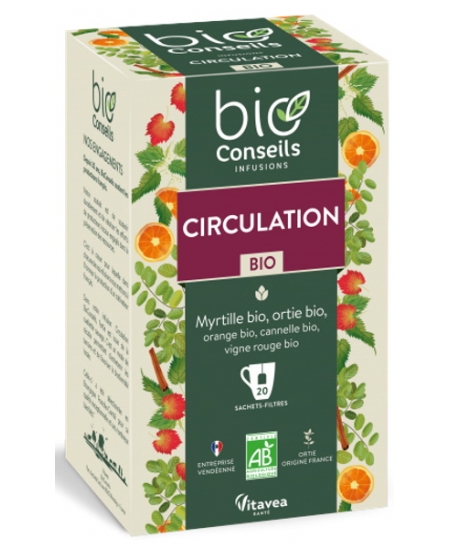 Bio Conseils - Infusion Circulation bio - 20 sachets