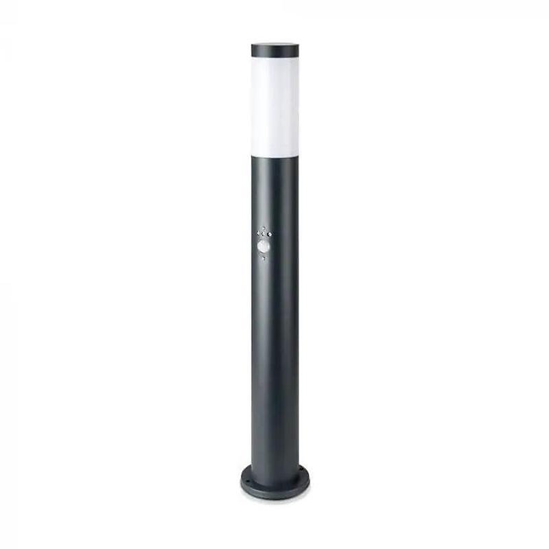 Borne Extérieur Anthracite avec Détecteur 80cm pour Ampoule E27 IP44 – SILAMP