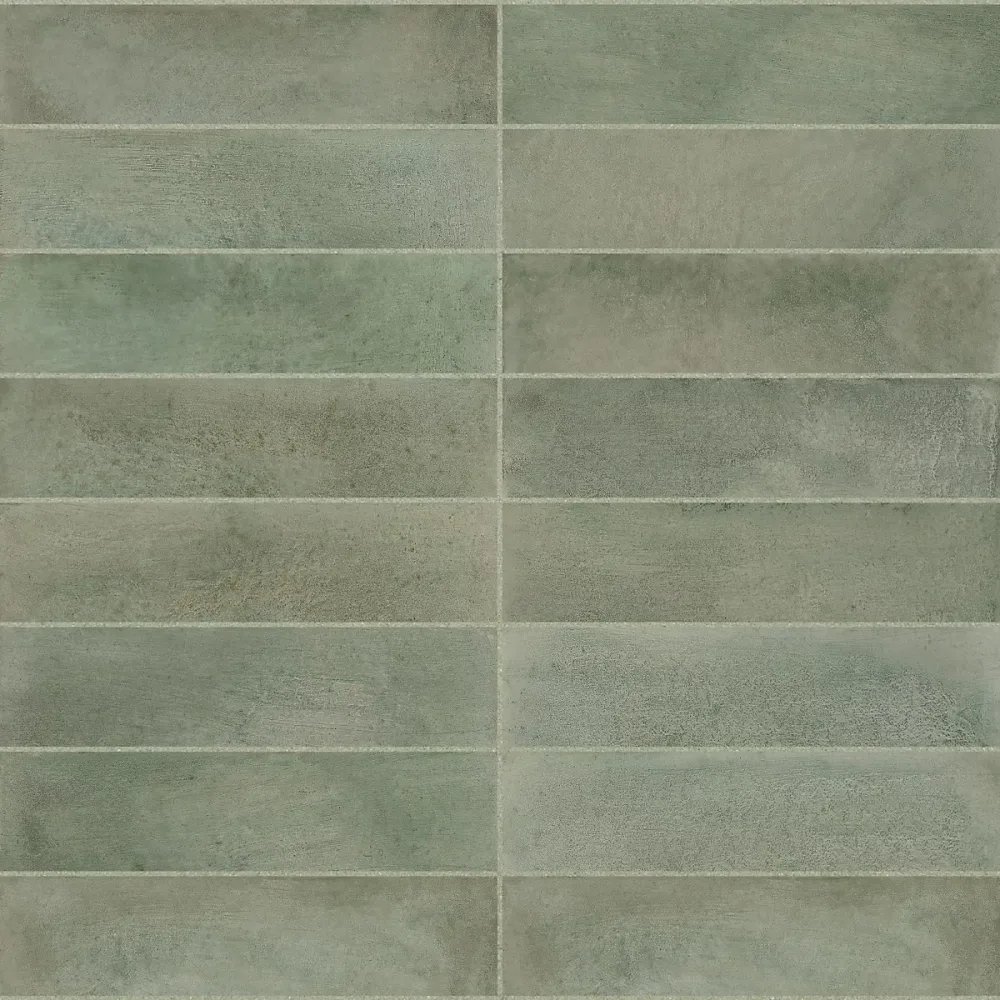 Carrelage effet Zellige Vert 24 – 6 × 6 × 0,85 cm Montel, Mur intérieur (vendu par carton de 0,5 m²), RO'MA CARRELAGE