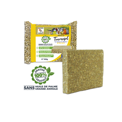 BLOC DE GRAISSE AU TOURNESOL - 300G - NATURES MARKET®