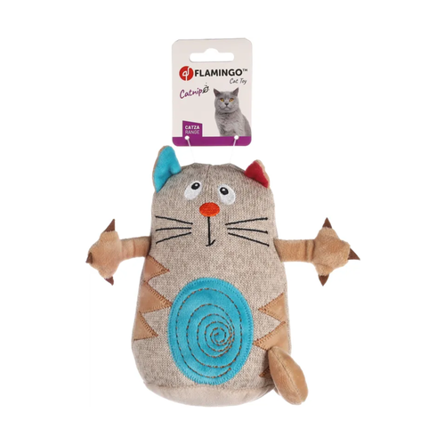 JOUET POUR CHAT 'CATZA' FLAMINGO® CHAT BEIGE