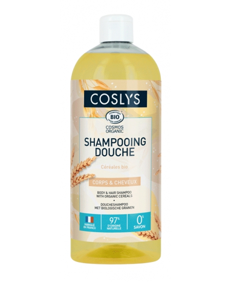 Coslys - Shampoing douche aux céréales tonique et vitaminé - 750 ml